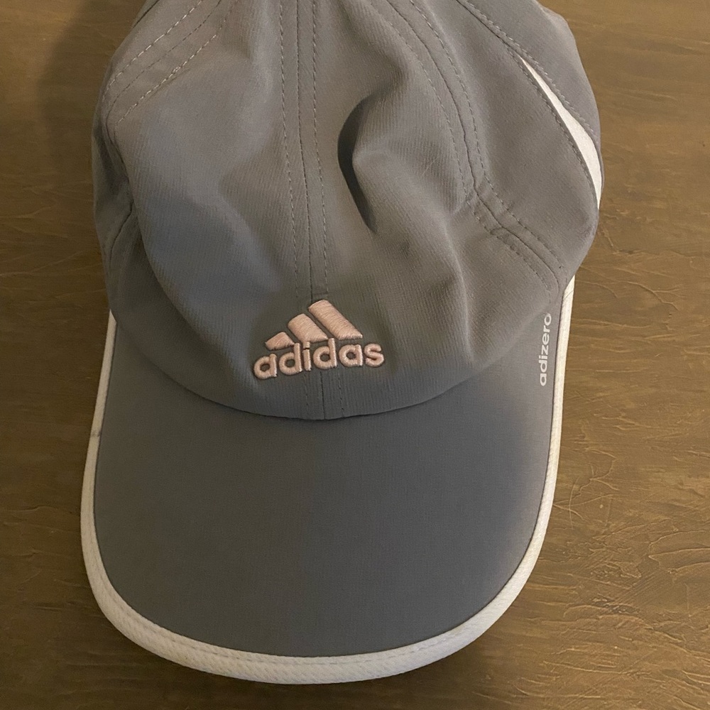 NEW grey and pink Adidas hat!